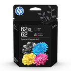 HP 62XL et HP 62 Ens. 2 cartouches d'encre noire à rendement élevé et d'encre tricolore d'origine (N9H67FN)-Cartouches d'encre HP 62 compatibles avec modèles : HP ENVY 5540, 5541, 5542, 5543, 5544, 5545, 5547, 5548, 5549, 5640, 5642, 5643, 5644, 5660, 5661, 5663, 5664, 5665, 7640, 7643, 7644, 7645