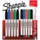 Sharpie - Marqueurs permanents, pointes fine et ultrafine, couleurs assorties, 10 unités-Marques d’encre fièrement permanentes sur le papier, le plastique, le métal et la plupart des autres surfaces