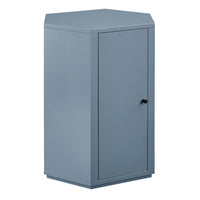 Modway - Kade Facettés Bois Table d’appoint - Bleu Stillwater-Table d’accent moderne facettée