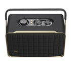 JBL - Authentics 300 - Enceinte Connectée Portable au Design Rétro avec Wi-Fi, Bluetooth et Assistants Vocaux-Personnalisez votre son grâce à des commandes intuitives sur l’enceinte qui règlent le volume, les graves et les aigus. Utilisez Alexa ou l’Assistant Google pour contrôler votre appareil avec votre voix. Ou utilisez l’application JBL One pour bénéficier d’encore plus de paramètres et d’options de personnalisation d’égalisation, et découvrez votre nouvelle chanson préférée grâce aux services musicaux