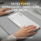 Logitech - Slim Bluetooth Combo, clavier et souris sans fil - Blanc-Emballage de source responsable: l'emballage de Slim Bluetooth Combo (dont l'emballage du produit) provient de forêts certifiées FSC et d'autres sources contrôlées, certification "neutre en carbone"