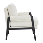 Brassex - Chaise d'appoint 476238 Hugo - beige-Revêtement en tissu chenille riche