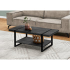 Monarch Specialties - 2860 Table De Salon - Faux Bois Noir/Metal Noir-2