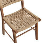 Modway - Ensemble de 2 chaises de salle à manger tressées Tindra - Noyer-9