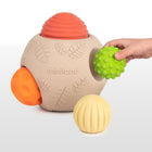 Miniland - MLE97315 Balle sensorielle ECO Big - 5 pièces-Conçus dans des couleurs frappantes et différentes textures, les petites balles s'emboîtent dans la grande.