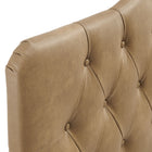 Modway - Annabel Imitation cuir Tête de lit Queen, Grillé-7