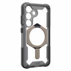 UAG - Plasma XTE Rugged Kickstand Case avec aimant pour Samsung Galaxy S25 - Ash/Titanium-Module magnétique intégré