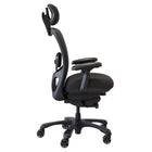 Nightingale - CXO Chaise à dossier moyen avec appui-tête - Noir-Réglage lombaire vertical et horizontal