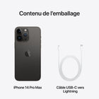 Apple - iPhone 14 Pro Max 6.7 po ecran Liquid Retina XDR, 512 Go, Noir infini, Bell et Virgin Plus-iOS 16 et toutes ses options de personnalisation, de communication et de partage