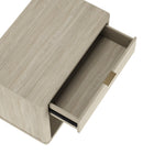Manhattan Comfort - Ensemble de 2 tables de chevet modernes Evelyn 32" à 1 tiroir - Naturel-Conception de base de balai à plateforme surélevée permettant un nettoyage facile