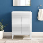 Modway - Render 24" Armoire de toilette de salle de bain (lavabo non inclus) - Blanc-Étagère de rangement réglable