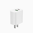 Evry - Chargeur mural 30 W USB-A et USB-C - Blanc-Ports doubles : 1 x USB-C, 1 x USB-A