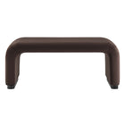 Modway - Koda Performance Velvet Ottoman de la cascade - Brun chocolat noir-Assemblée requise