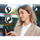 échelon - RoundSound OpenEar Écouteurs sans fil, Noir-Les appels cristallins avec suppression du bruit environnemental ENC (ENC) minimisent le bruit de fond pour une meilleure clarté vocale