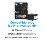 HP - 936 cartouche d’encre - rendement standard - noir, cyan, magenta et jaune - paquet de 4-Rendement par cartouche : environ 1 450 pages en noir, 800 pages par couleur