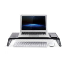 ShoppingAll - Premium Ergonomic Monitor Stand Riser- Noir-Le support mesure 22,2 "x9,5 "X3,6" / 56,4 x 24,1 x 9,1cm, taille idéale pour un écran de PC, un ordinateur, une imprimante, un ordinateur portable, une télévision et un écran LCD.