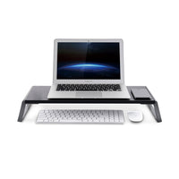 ShoppingAll - Premium Ergonomic Monitor Stand Riser- Noir-Le support mesure 22,2 "x9,5 "X3,6" / 56,4 x 24,1 x 9,1cm, taille idéale pour un écran de PC, un ordinateur, une imprimante, un ordinateur portable, une télévision et un écran LCD.