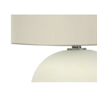 Monarch Specialties - Luminaire - 18 po H Lampe De Table - Abat-Jour Ivoire / Crème - Crème Céramique - Contemporain-Un assemblage mineur est nécessaire grâce aux instructions illustrées incluses. fabriqué avec des matériaux durables, il bénéficie d'une garantie limitée de 2 ans contre les défauts de fabrication, pour votre plus grande satisfaction