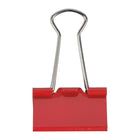 JAM Paper - Pinces à reliure colourées - taille moyenne - 32 mm (1 1/4 po) - pinces rouges - paquet de 15-Quantité : 15 clips par paquet | Durables et réutilisables