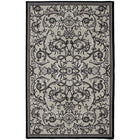 Avocado Decor - Valentine Freesia tapis intérieur, 2,3pi x 7,2pi, Ecru/Gris-Ecru/Gris, Viscose