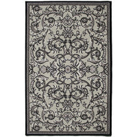 Avocado Decor - Valentine Freesia tapis intérieur, 2,3pi x 7,2pi, Ecru/Gris-Ecru/Gris, Viscose