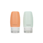 Travelon - 2 oz Smart Tubes - Orange/Bleu - Lot de 2-Anti-déversement et anti-fuite