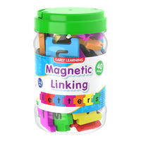 University Games - The Learning Journey Magnetic Linking Letters - Jouet Éducatif pour Enfants - Préapprentissage des Lettres - Casse-Tête de l'Alphabet pour Enfants-Stimule les compétences tactiles et motrices