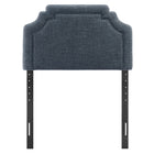 Modway - Magnolia Tissu rembourré Tête de lit - Bleu ardoise-Positions de montage ajustables
