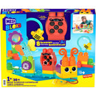 MEGA Bloks - Chenille Move 'N Groove-Comprend 8 éléments sensoriels pour découvrir et développer les capacités tactiles, visuelles et auditives