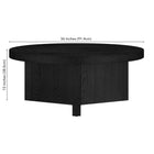 Hudson&Canal - Table basse ron Holm 91 cm (36 po) - Grain noir-9