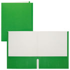 Staples - Porte-document à deux pochettes - format lettre - vert-Couverture de papier avec l'extérieur vert