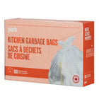 Perk - Grands sacs à ordures - blanc - Paquet de 100-Ces sacs ne sont pas destinés au rangement de nourriture