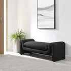 Modway - Waverly Tissu Boucle Banc - Noir-Rembourrage en mousse dense