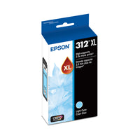 Epson - Cartouche d'encre T312XL520 Claria Photo HD - Grande capacité - Cyan clair-Qualité photo supérieure