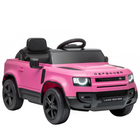 Qaba - Voiture électrique 12V Land Rover sous licence avec télécommande, suspension - rose-Design sous licence Land Rover offrant une apparence de conduite réaliste  
