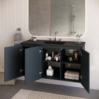 Modway - Bryn Fixation murale de 48" Vanette de salle de bain - Gris Noir-Conception murale