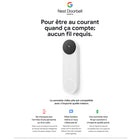 Nest Doorbell (à pile) -Dimensions du produit : 2,05 x 3,15 x 2,05 po
