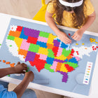 Plus-Plus - Puzzle Plus-Plus par numéro - 1400 pièces Carte des États-Unis - Ensemble de 1400-Sans BPA et sans phtalate