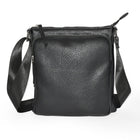 Nicci - Sac à bandoulière pour femme avec poche avant zippée - Noir -Entrée zippée sur le dessus