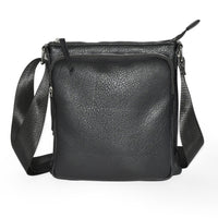 Nicci - Sac à bandoulière pour femme avec poche avant zippée - Noir -Entrée zippée sur le dessus