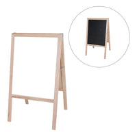 Crestline - Chevalet de présentation blanc naturel effaçable à sec/tableau noir - 107 x 61 cm-Les chevalets sont parfaits pour les annonces, les promotions, les menus et bien plus encore.