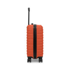 Swiss Mobility - Valise de cabine à coque rigide 21.50po de la collection QUAD - Orange-Double roulettes pivotantes à 360 degrés pour un roulement fluide et silencieux (8 roues)