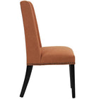 Modway - Baron Tissu Chaise à manger - Orange-Rembourrage en mousse dense
