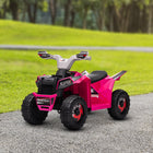 Aosom - VTT enfant à batterie 6 V avec roues résistantes à l'usure - Rose-Vitesse sécuritaire de 1,6 mph (2,5 km/h)  
