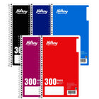Cahier de notes à 5 sujets Hilroy avec onglets, 9 1/2 x 6 po, couleurs variées, 300 pages-Parfait pour prendre des notes sur plusieurs projets ou sujets
