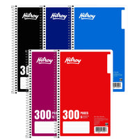 Cahier de notes à 5 sujets Hilroy avec onglets, 9 1/2 x 6 po, couleurs variées, 300 pages-Parfait pour prendre des notes sur plusieurs projets ou sujets