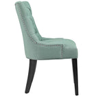 Modway - Regent Tissu Fauteuil d’appoint de salle à manger Ensemble de 2 - Laguna-Moulures cloutées à clous