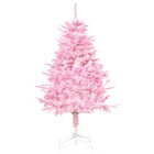 HOMCOM - Arbre de Noël Artificiel 4 Pieds à Ouverture Automatique pour Fête Rose-La couleur rose crée une atmosphère douce pour les dames 
