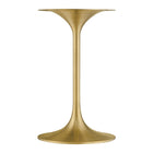 Modway - Lippa Rond de 20 po Bois Table d’appoint - Gold Natural-6