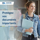 Davis Group - Classeur à anneaux à 3 compartiments - anneaux ronds de 2 -5 cm - couleur Turquoise-Cette reliure avec pochette de recouvrement convient parfaitement aux manuels, rapports et présentations